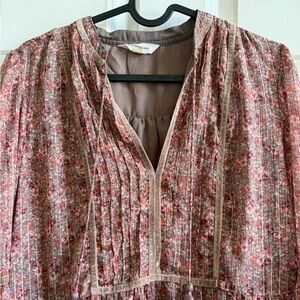 New Lucky Brand Floral Bohemian Maxi Dress